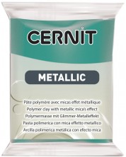 Argila polimerică Cernit Metallic - Verde turcoaz, 56 g -1