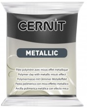 Argila polimerică Cernit Metallic - Gri, 56 g -1