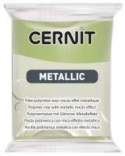 Argila polimerică Cernit Metallic - Verde, 56 g