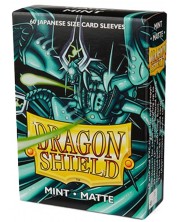 Protecții pentru cărți de joc Dragon Shield Sleeves - Small Matte Mint (60 buc.)