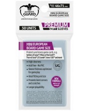 Protectoare pentru carduri Ultimate Guard Premium Soft Sleeves - Mini European (50 buc.)