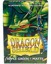 Protecții pentru cărți de joc Dragon Shield Sleeves - Small Matte Apple Green (60 buc.) -1