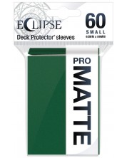Protecții pentru cărți Ultra Pro - Eclipse Matte Small Size, Forest Green (60 buc.) -1