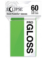 Protecții pentru cărți Ultra Pro - Eclipse Gloss Small Size, Lime Green (60 buc.) -1