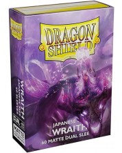 Protecții pentru cărți de joc Dragon Shield Dual Sleeves - Small Matte Wraith (60 buc.) -1
