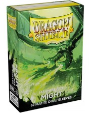 Protecții pentru cărți de joc Dragon Shield Dual Might Sleeves - Small Matte (60 buc.)