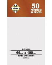 Protectori de carduri Kaissa Premium Sleeves 65 x 100 mm (Large) - 50 buc.