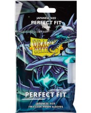 Protecții pentru cărți de joc Dragon Shield Perfect Fit Sleeves - Small Clear (100 buc.) -1