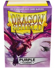 Protecții pentru cărți de joc Dragon Shield Sleeves - violet (100 buc.) -1