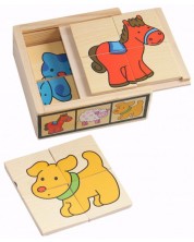 6 mini puzzle-ur in cutie Pino - Ferma -1