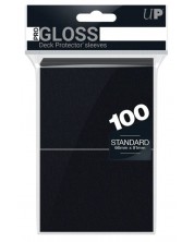 Protecții pentru cărți  Ultra Pro - PRO-Gloss Standard Size, Black (100 buc.) -1