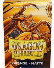 Protecții pentru cărți de joc Dragon Shield Sleeves - Small Matte Orange (60 buc.) -1