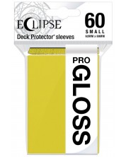 Protecții pentru cărți Ultra Pro - Eclipse Gloss Small Size, Lemon Yellow (60 buc.) -1