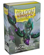 Protecții pentru cărți de joc Dragon Shield Dual Sleeves - Small Matte Eucalyptus (60 buc.) -1