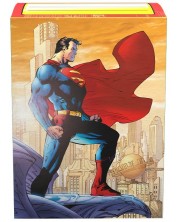 Protecții pentru cărți Dragon Shield - Brushed Art Sleeves Standard Size, Superman 2 (100 buc.)