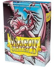 Protecții pentru cărți de joc Dragon Shield Sleeves - Small Matte Pink (60 buc.)