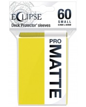 Protecții pentru cărți  Ultra Pro - Eclipse Matte Small Size, Lemon Yellow (60 buc.) -1