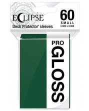 Protecții pentru cărți Ultra Pro - Eclipse Gloss Small Size, Forest Green (60 buc.)