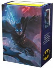 Protecții pentru cărți Dragon Shield - Brushed Art Sleeves Standard Size, Batman (100 buc.)