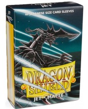 Protecții pentru cărți de joc Dragon Shield Sleeves - Small Matte Jet (60 buc.) -1