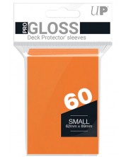 Protecții pentru cărți Ultra Pro - PRO-Gloss Small Size, Orange (60 buc.) -1