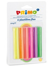 Set plastilina Primo Fluo - 6 culori, 100 g -1
