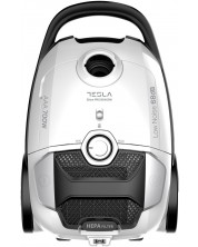 Aspirator cu sac Tesla - BG400W Silent Pro, HEPA, alb/negru -1
