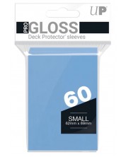 Protecții pentru cărți Ultra Pro - PRO-Gloss Small Size, Light Blue  (60 buc.) -1