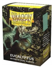 Protecții pentru cărți de joc Dragon Shield Dual Sleeves - Eucalipt mat (100 buc.) -1