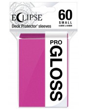 Protecții pentru cărți Ultra Pro - Eclipse Gloss Small Size, Hot Pink (60 buc.) -1