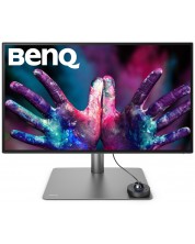 Monitor profesional BenQ - PD2725U, 27", 4K, swivel, gri/negru