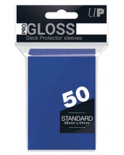 Protecții pentru cărți  Ultra Pro PRO - Gloss Standard Size, Blue (50 buc.)