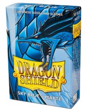 Protecții pentru cărți de joc Dragon Shield - Small Matte Sky Blue (60 buc.)
