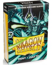 Protecții pentru cărți Dragon Shield - Matte Sleeves Small Size, Mint (60 buc.)