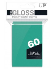 Protecții pentru cărți  Ultra Pro - PRO-Gloss Aqua Small (60 buc.)