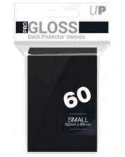 Protecții pentru cărți  Ultra Pro - PRO-Gloss Black Small (60 buc.)