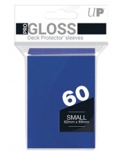 Protecții pentru cărți Ultra Pro - PRO-Gloss Small Size, Blue (60 buc.) -1