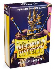 Protecții pentru cărți de joc Dragon Shield - Small Matte Purple (60 buc.) -1