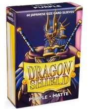 Protecții pentru cărți Dragon Shield - Matte Sleeves Small Siza, Purple (60 buc.) -1