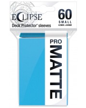 Protecții pentru cărți  Ultra Pro - Eclipse Matte Small Size, Sky Blue (60 buc.)