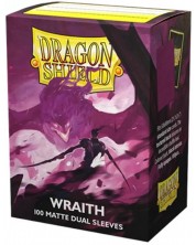 Protecții pentru cărți de joc Dragon Shield Dual Wraith - Matte (100 buc.) -1