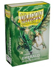 Protecții pentru cărți de joc Dragon Shield Seeves - Small Matte Emerald (60 buc.) -1