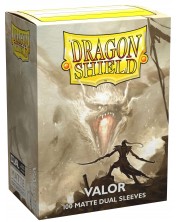 Protecții pentru cărți de joc Dragon Shield Dual Valor Sleeves - Matte (100 buc.) -1