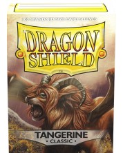 Protecții pentru cărți de joc Dragon Shield Classic Sleeves - Tangerine (100 buc.) -1