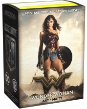 Protecții pentru cărți Dragon Shield - Matte Art Sleeves Standard Size, Wonder Woman (100 buc.)