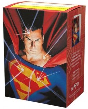 Protecții pentru cărți Dragon Shield - Brushed Art Sleeves Standard Size, Superman (100 buc.) -1