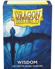 Protecții pentru cărți de joc Dragon Shield Dual Wisdom Sleeves - Matte (100 buc.) -1