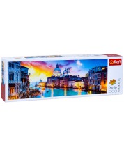 Puzzle panoramic Trefl din 1000 de piese - Canal Grande, Venetia -1