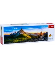 Puzzle panoramic Trefl din 1000 de piese - Pasaj Giau, Dolomites -1