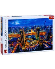 Puzzle Trefl din 2000 de piese - Luminile Dubaiului -1